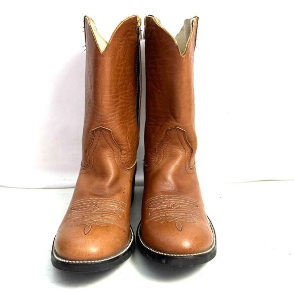 Hondo Tan Leather Men’s Boots Size 8 EE - Picture 2 of 10